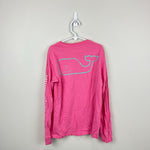 Load image into Gallery viewer, Vineyard Vines Boys' Vintage Whale  Long-Sleeve Pocket T-Shirt Pink S 8-10
