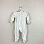 Load image into Gallery viewer, Vintage Carter&#39;s Baby&#39;s First Christmas Ruffle Footie Medium 12-18 lbs
