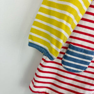 Mini Boden Cozy Striped Pocket Dress 6-12 Months