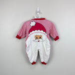 Load image into Gallery viewer, Vintage Cotton Club Santa Suit Christmas Coverall 6-9 Months

