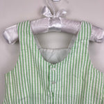 Load image into Gallery viewer, Vintage Cradlecraft Green Seersucker Stripe Applique Caterpillar Romper 24 Months
