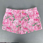 Load image into Gallery viewer, Lilly Pulitzer Girls Mini Callahan Shorts Prep Green Pink Colony Small 7
