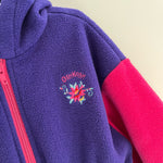 Load image into Gallery viewer, Vintage OshKosh B&#39;gosh Pink Purple Fleece Jacket Medium 3T
