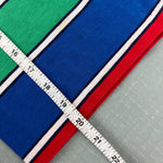 Load image into Gallery viewer, Vintage Blue, Red, Green Striped Short Sleeve Tee Shirt

