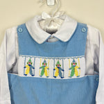 Load image into Gallery viewer, Baby Anavini Velani Smocked Clown Longall Set 6 Months
