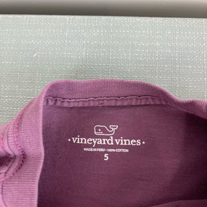 Vineyard Vines Short Sleeve Plum Purple Tee 5T