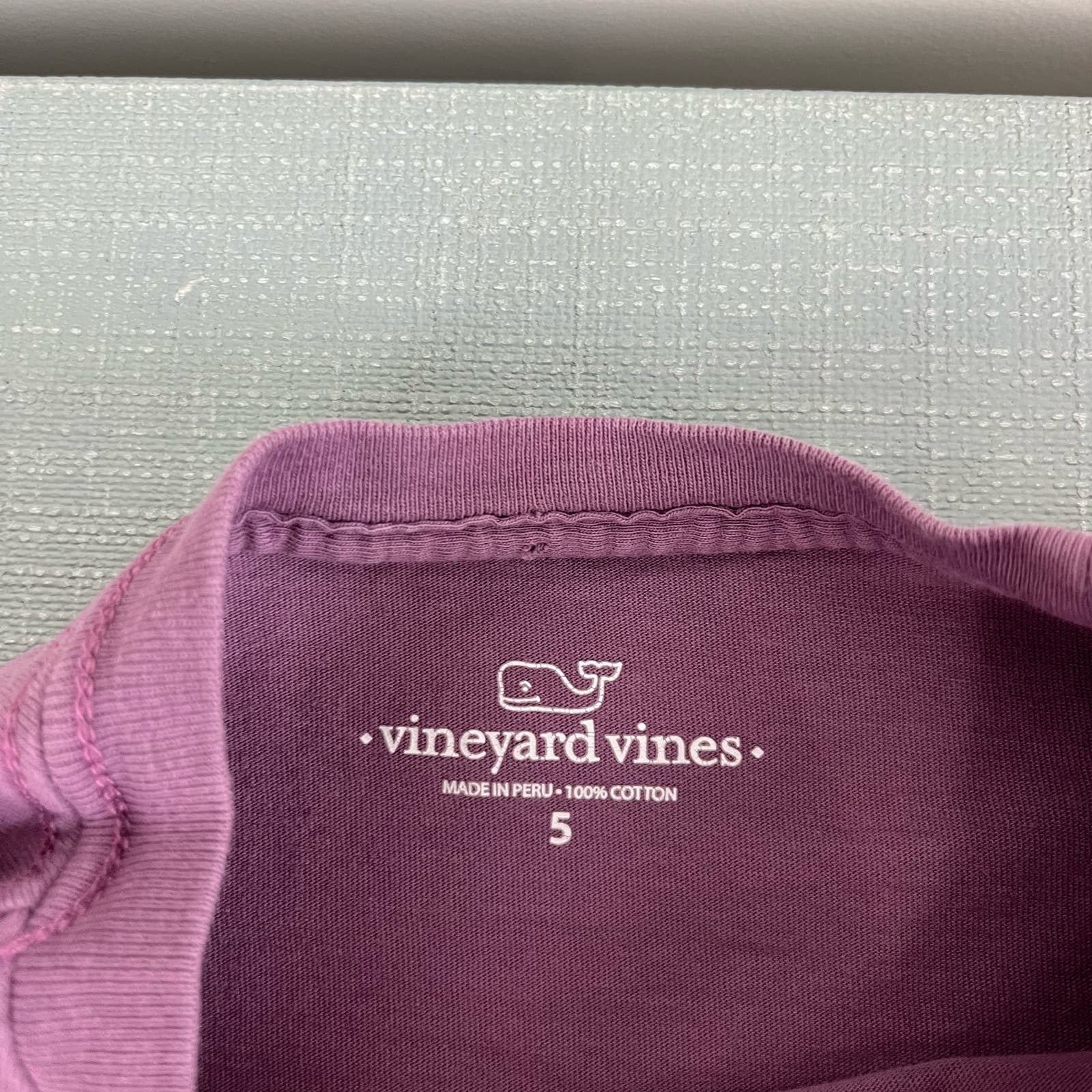 Vineyard Vines Short Sleeve Plum Purple Tee 5T