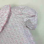 Load image into Gallery viewer, Southern Smocked Co Short Sleeve Pink Floral Ruffle Blouse 24 Months 2T
