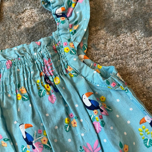 JoJo Maman Bebe Tucan Sunsuit 0-3 Months NWT