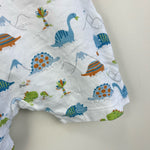 Load image into Gallery viewer, Kissy Kissy Pima Cotton Dinosaur Playsuit Romper 3-6 Months
