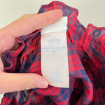 Load image into Gallery viewer, Vintage Cinderella Red Navy Ruffle Plaid Dress USSA
