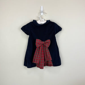 Nantucket Kids Corduroy Bow Holiday Dress 9-12 Months