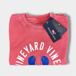 Load image into Gallery viewer, Vineyard Vines French Terry Graphic Sweatshirt Just Peachy Lobster Small 8-10 NWT
