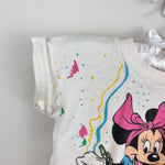 Load image into Gallery viewer, Vintage Disney Babies Short Sleeve Minnie Mouse Paint Splatter T-Shirt 24 Months
