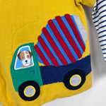 Load image into Gallery viewer, Mini Baby Boden Applique Cement Mixer Truck T-Shirt 2-3
