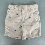 Load image into Gallery viewer, Baby Gap Dinosaur Print Khaki Shorts 18-24 Months
