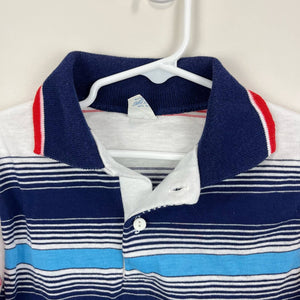 Vintage Knitite Striped Polo Shirt 10 USA