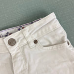 Load image into Gallery viewer, Mini Boden Girls White Denim Shorts 7
