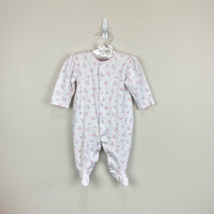 Kissy Kissy White Pink Footie 6-9 Months