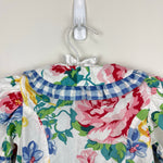 Load image into Gallery viewer, Vintage Rachel&#39;s Kids Floral Gingham Ruffle Dress 3T
