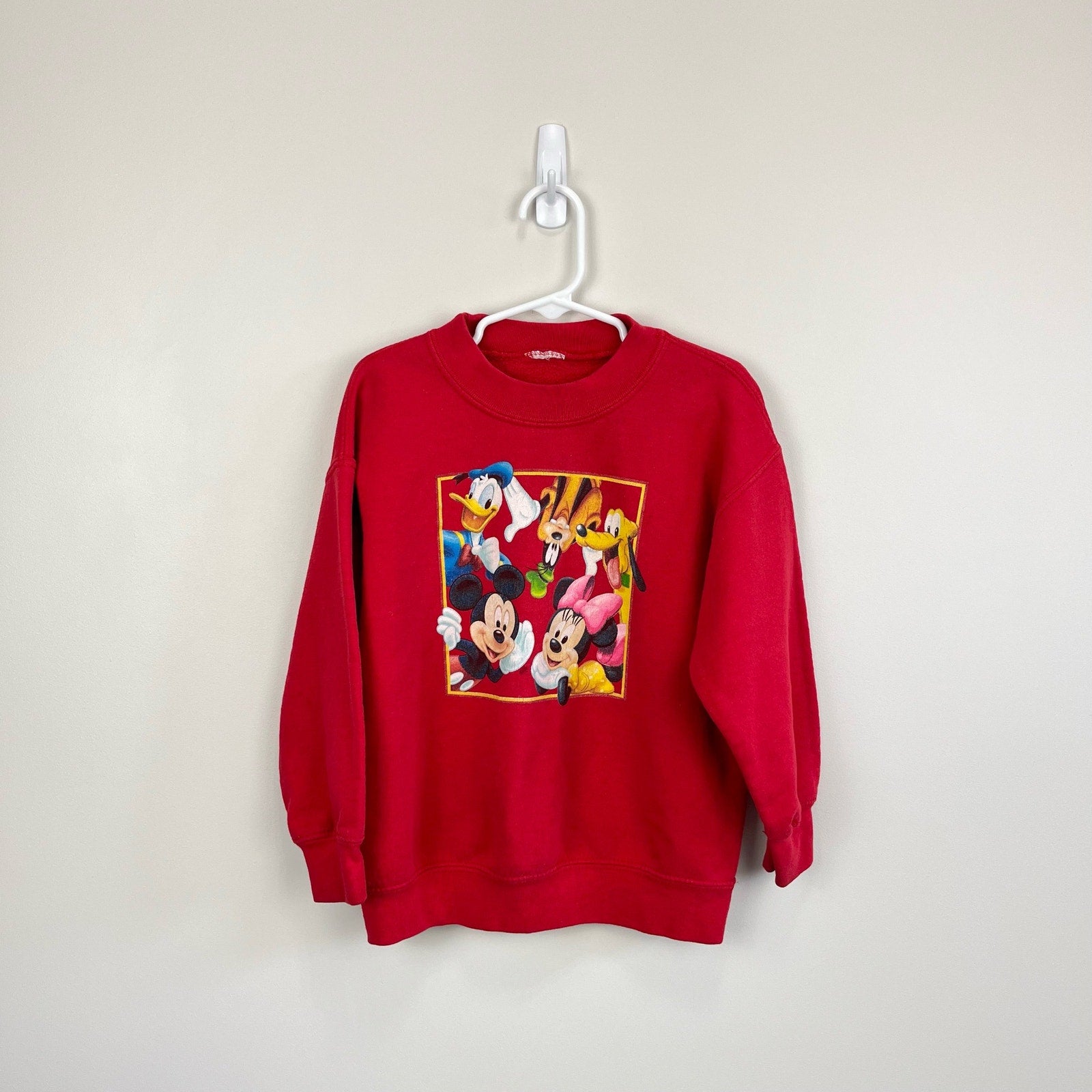 Vintage Disney Character Red Sweatshirt