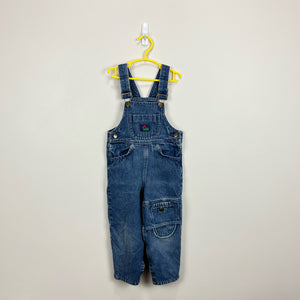 Vintage Pattiwhack Denim Dump Truck Overalls 3T