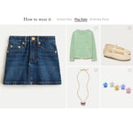 Load image into Gallery viewer, Crewcuts Classic Stretch Patch Pocket Denim Skirt 8
