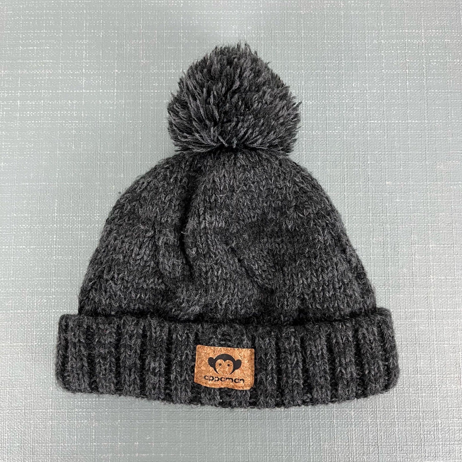 Appaman Boys Gray Pom Winter Hat