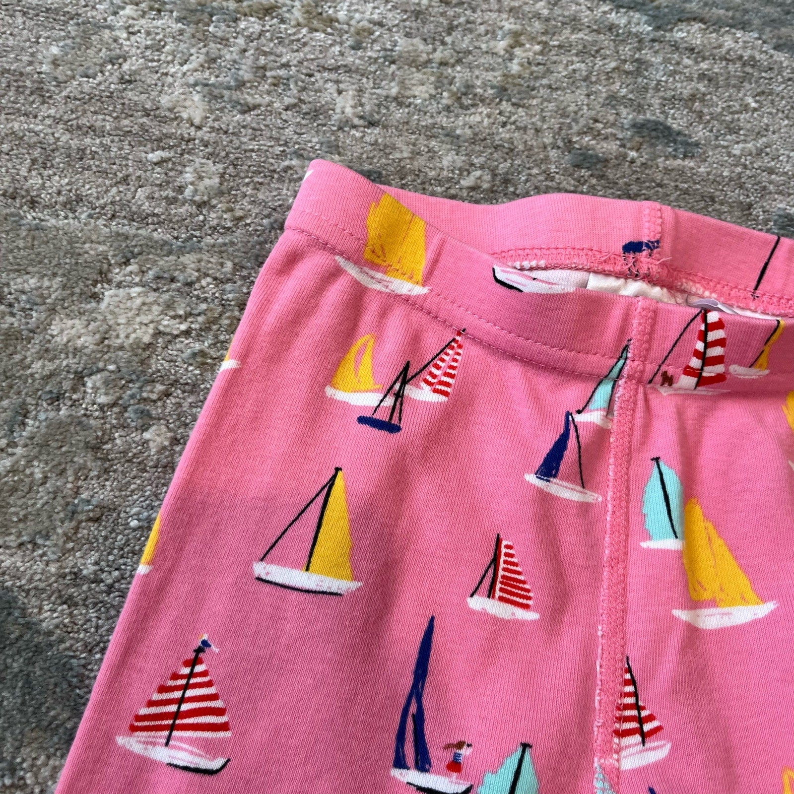 Hanna Andersson Pink Sailboat Pajamas 110 cm 5T