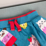 Load image into Gallery viewer, Mini Boden Fun Print Cotton Jersey Skort Blue Ice Cream Animals 6-7
