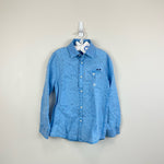 Load image into Gallery viewer, Mayoral Glass Blue Star Print Button Up Shirt 6 NWT
