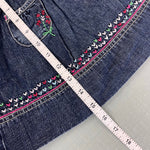 Load image into Gallery viewer, Y2K Vintage Gap Embroidered Flower Heart Denim Jumper Dress 3-6 Months
