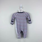 Load image into Gallery viewer, Kissy Kissy Striped Tugboat Footie Coverall 0-3 Months
