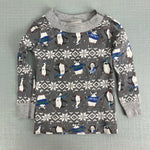 Load image into Gallery viewer, Hanna Andersson Organic Cotton Long John Pajamas Winter Penguins 80/85 cm 2T

