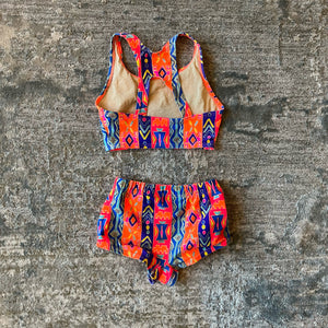 Vintage All Waves Two Piece Bathing Suit 7