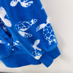 Load image into Gallery viewer, Mini Boden Towelling Zip Hoodie Blue Sea Turtles 9-10
