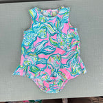 Load image into Gallery viewer, Lilly Pulitzer Girls Claudia Infant Dress Pelican Pink Off the Scales 3-6 Months
