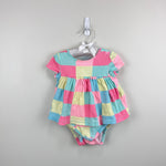 Load image into Gallery viewer, Vineyard Vines Patchwork Whale Short Sleeve Bodysuit Dress 12-18 Months
