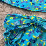 Load image into Gallery viewer, Vintage Basic Editions Blue Floral Outfit 24 Months
