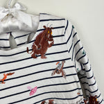 Load image into Gallery viewer, The Gruffalo x Joules Hampton Paperbag Waist Jersey Dress 98 cm 3T
