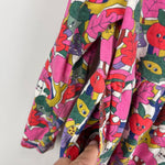 Load image into Gallery viewer, Mini Boden Long Sleeve Fun Jersey Dress Multi Blush Pink Bonkers Conkers 5-6
