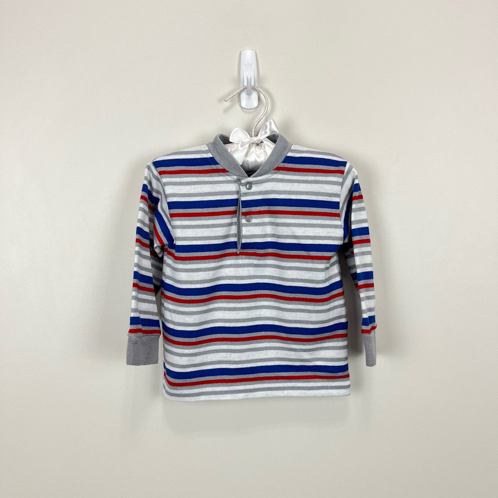 Vintage Healthtex Striped Long Sleeve Shirt 3T USA