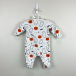 Load image into Gallery viewer, Carter's Comfy Halloween Fleece Sleep N' Play Footie White Ghosts Newborn
