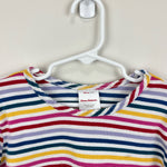 Load image into Gallery viewer, Hanna Andersson Girls Long Sleeve Rainbow Striped Tee 130 cm 8
