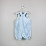 Load image into Gallery viewer, A Tiny Tots Original Blue Stripe Bear Shortall Romper 24 Months
