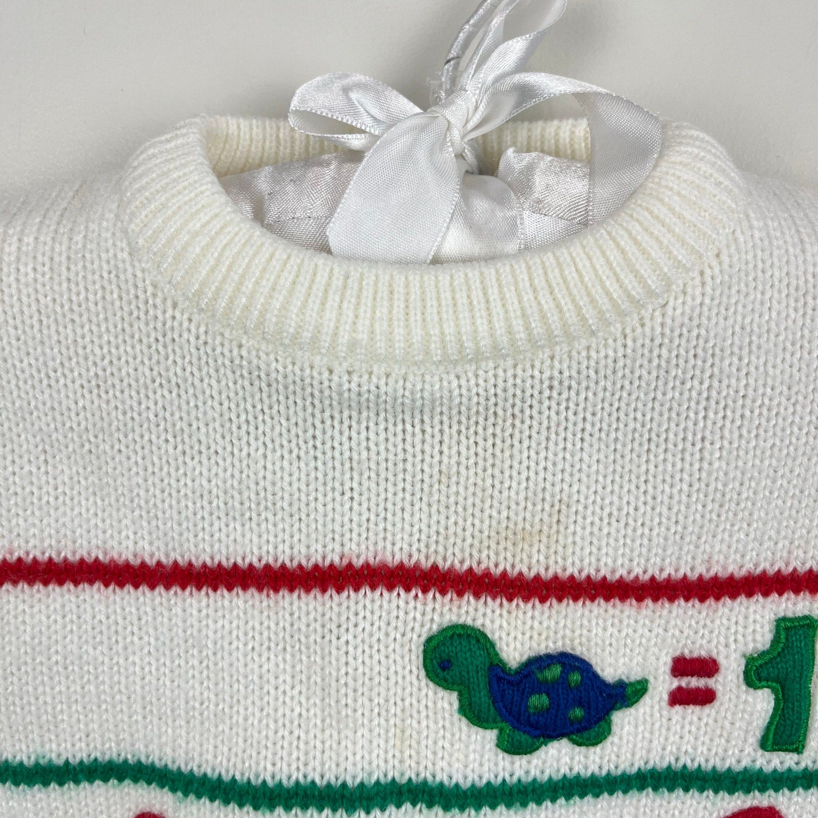 Vintage Top Trend Turtle Number Sweater 18 Months