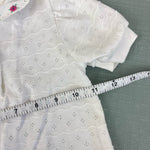 Load image into Gallery viewer, Vintage OshKosh B&#39;gosh Pointelle Flower Shirt 2T USA
