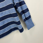 Load image into Gallery viewer, Vintage Healthtex Long Sleeve Blue Striped Polo Shirt 6 USA
