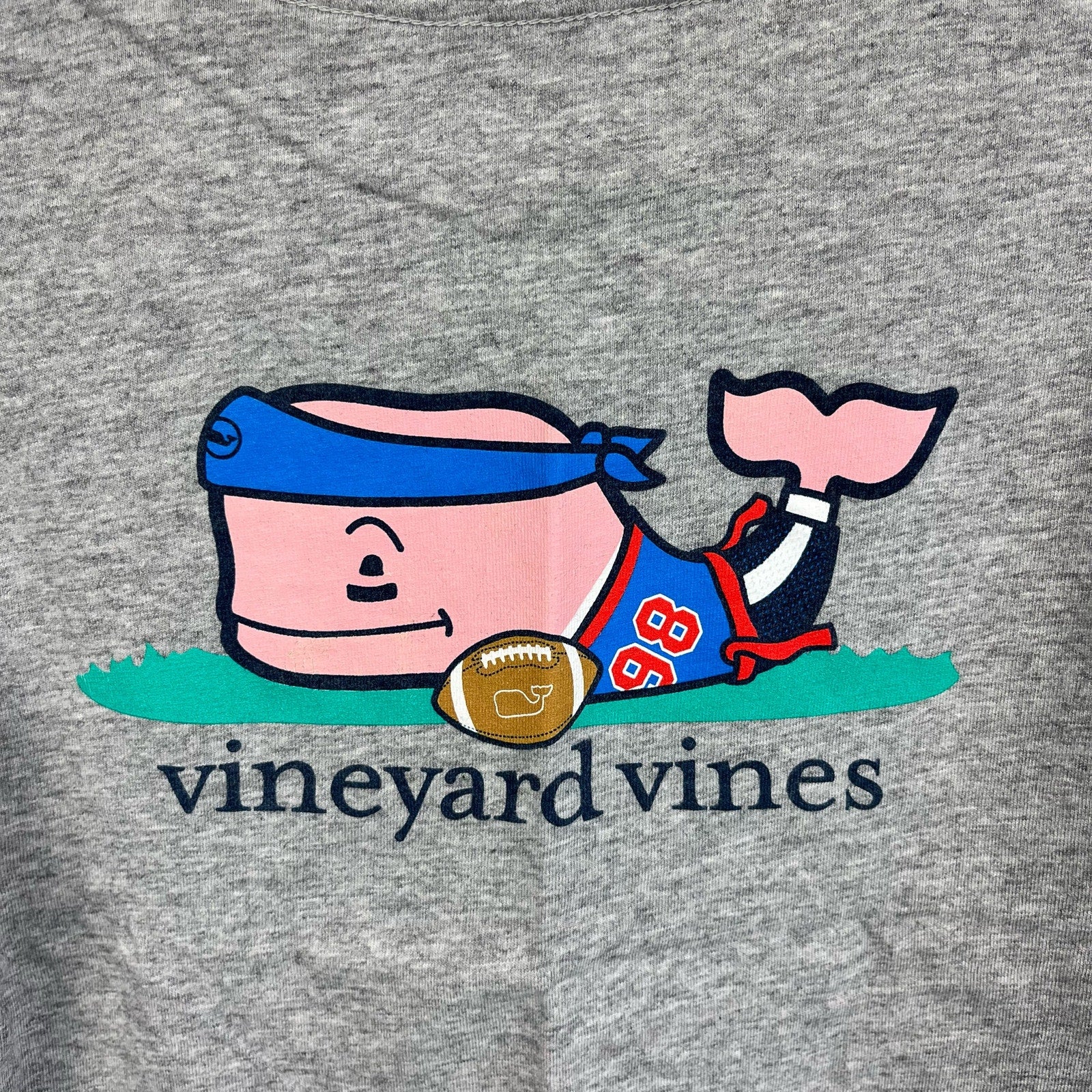 Vineyard Vines Short Sleeve Football Whale Pocket Tee 6