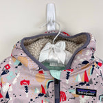 Load image into Gallery viewer, Patagonia Baby Reversible Puff-Ball Bunting Mint Green Town 3-6 Months

